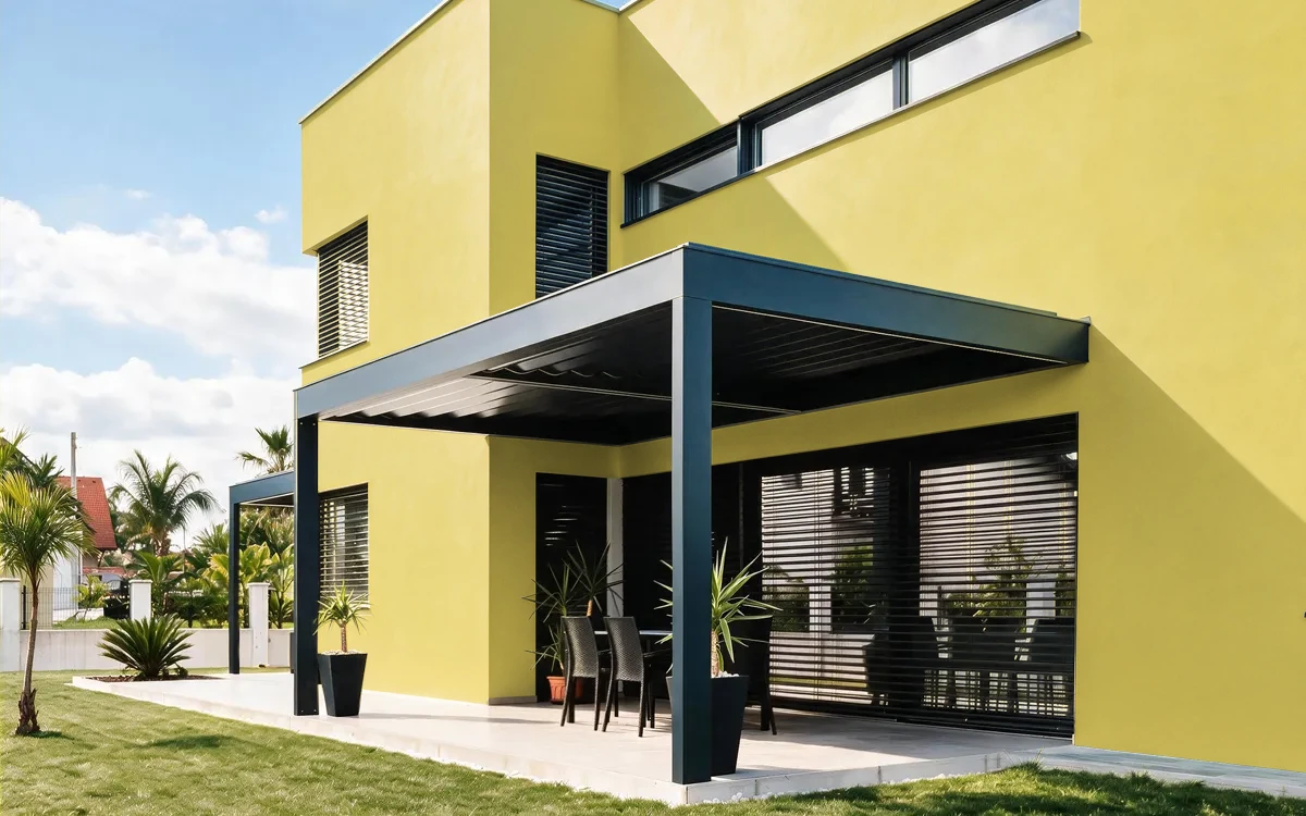 Nippon Paint's YELLOW JASMINE color on different wall surfaces.
