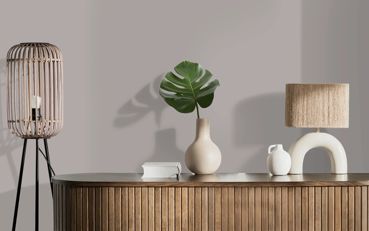 Nippon Paint's YOUTHFUL GRACE color on different wall surfaces.
